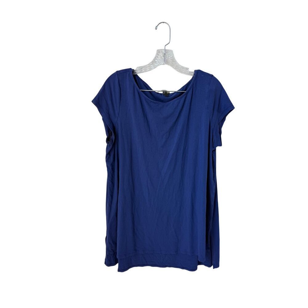 Eileen Fisher Viscose Jersey Short Sleeve T-shirt Size XL